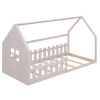 HAUSBETT 90/200 cm DE-04755, mit in Rosa - Pink, Holz/Holzwerkstoff (90/200cm) - ComfortXL