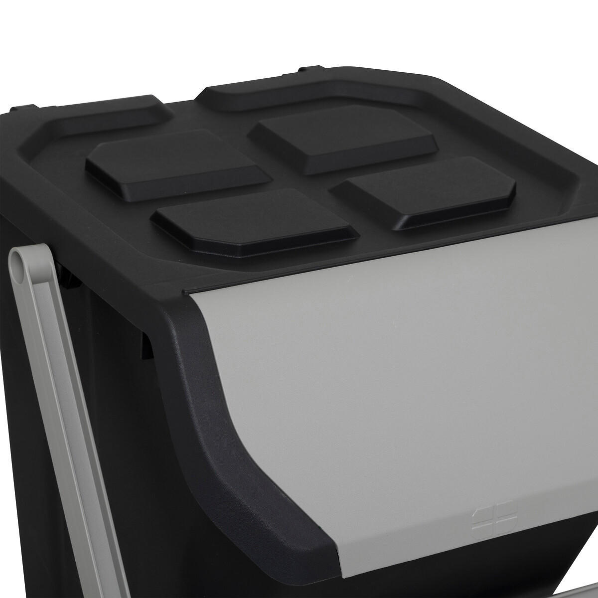 MÜLLTRENNUNGSBEHÄLTER Plast 24 l 43/38/30 cm - Anthrazit, Kunststoff (38/30/43cm) - 5five Simply Smart