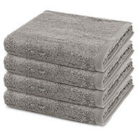 HANDTUCH Premium 4er-Set - Grau, Textil (50/100cm) - Ross