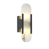 WANDLEUCHTE Enola, Schwarz und weiß, 35.5cm - Weiß, Metall (10/35.5/8cm) - KOSILUM