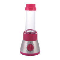 SMOOTHIE MAKER BL 7591 Pink 400W ToGo Mixer - Pink, Glas/Kunststoff (25/25/25cm) - Mia
