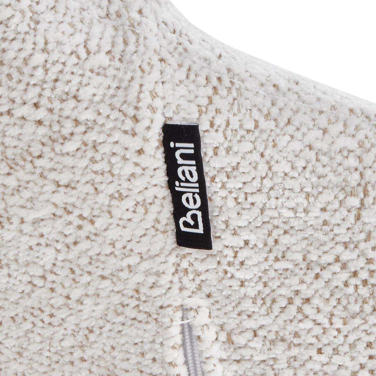 SCHAUKELSTUHL Cremeweiß Skale - Schwarz/Weiß, Textil (70/85/94cm) - Beliani