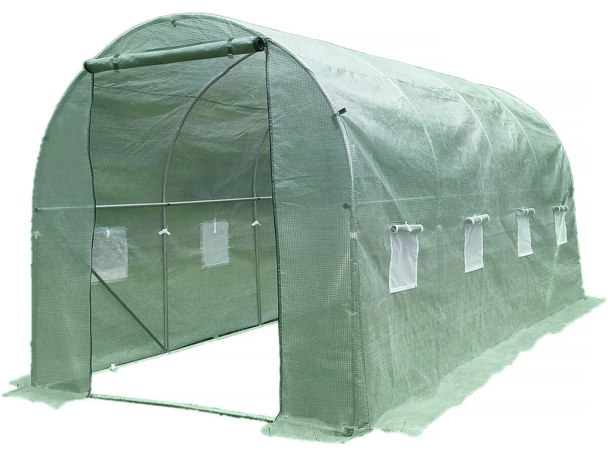 GEWÄCHSHAUSFOLIE lys Grün - Grün, Kunststoff (200/180/450cm) - Habitat Garten
