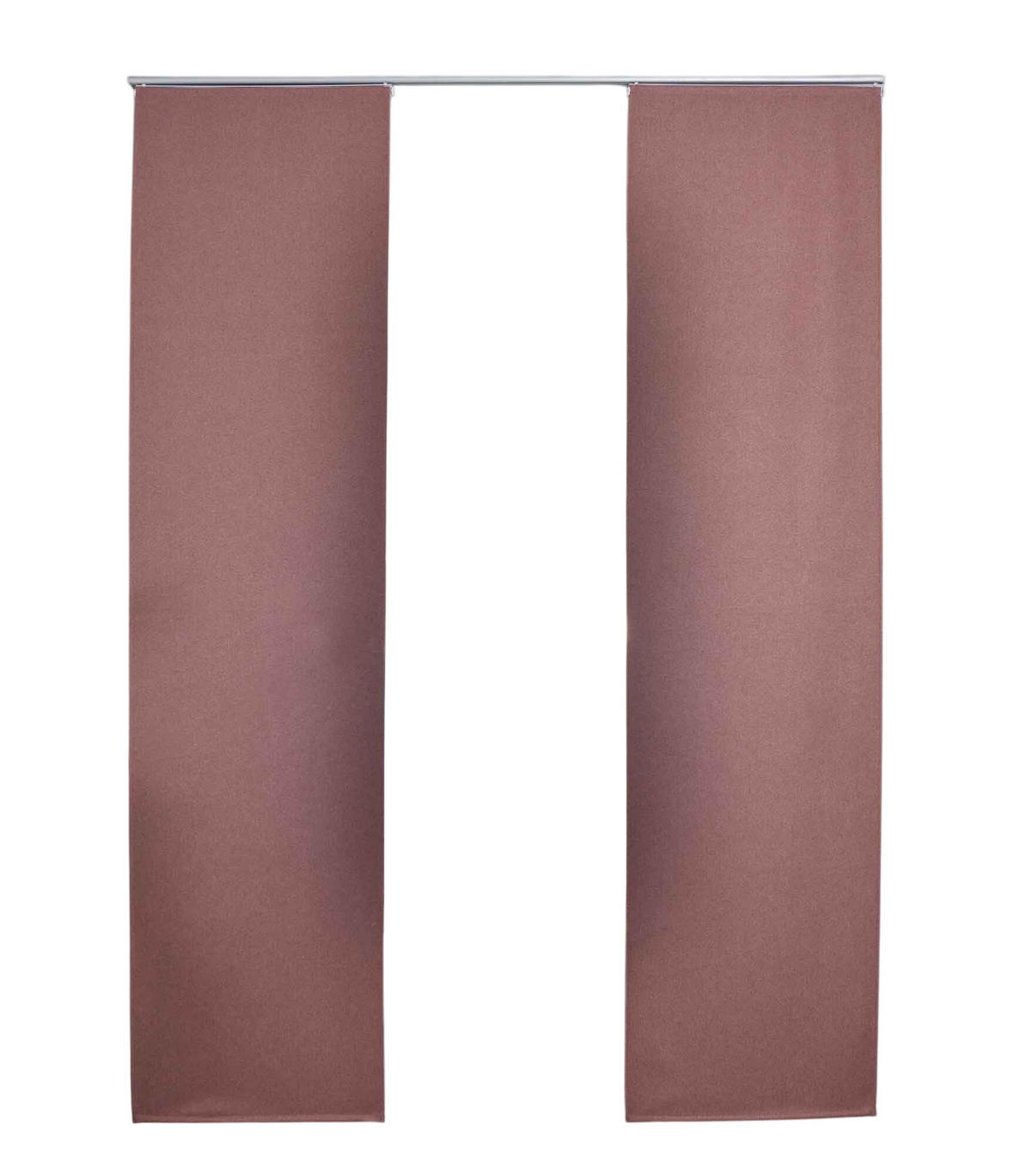 SCHIEBEVORHANG 2ER SET »München Dark« HxB 245x60 cm Altrosa - Altrosa, Textil (60/245cm) - Gardinenbox
