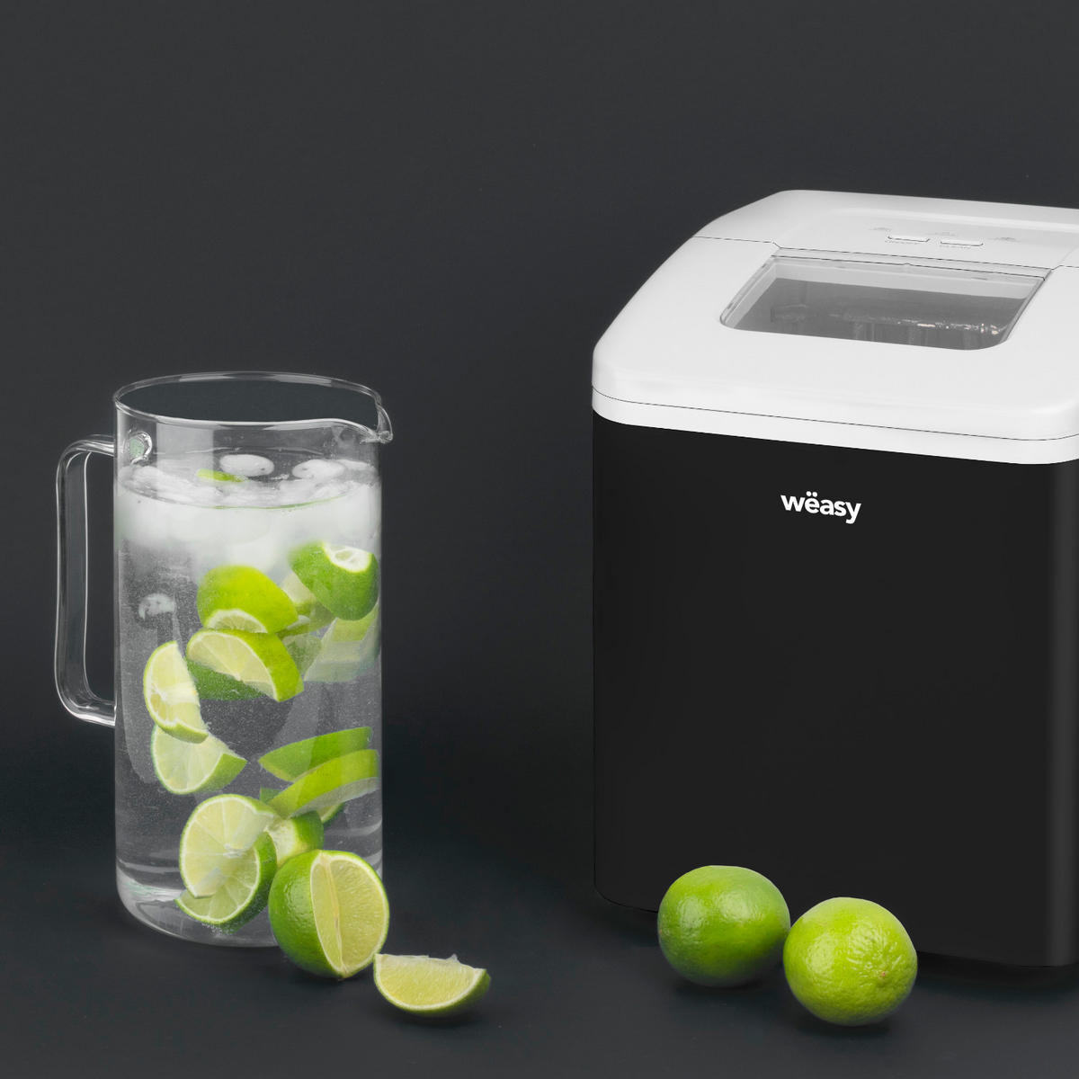 WËASY KW12 Eiswürfelmaschine - Schwarz, Kunststoff (31.5/32/22.5cm) - Weasy