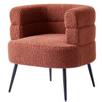 COCKTAILSESSEL Wolle Terracotta - Rot, Textil (67/69/64cm) - Nordlys
