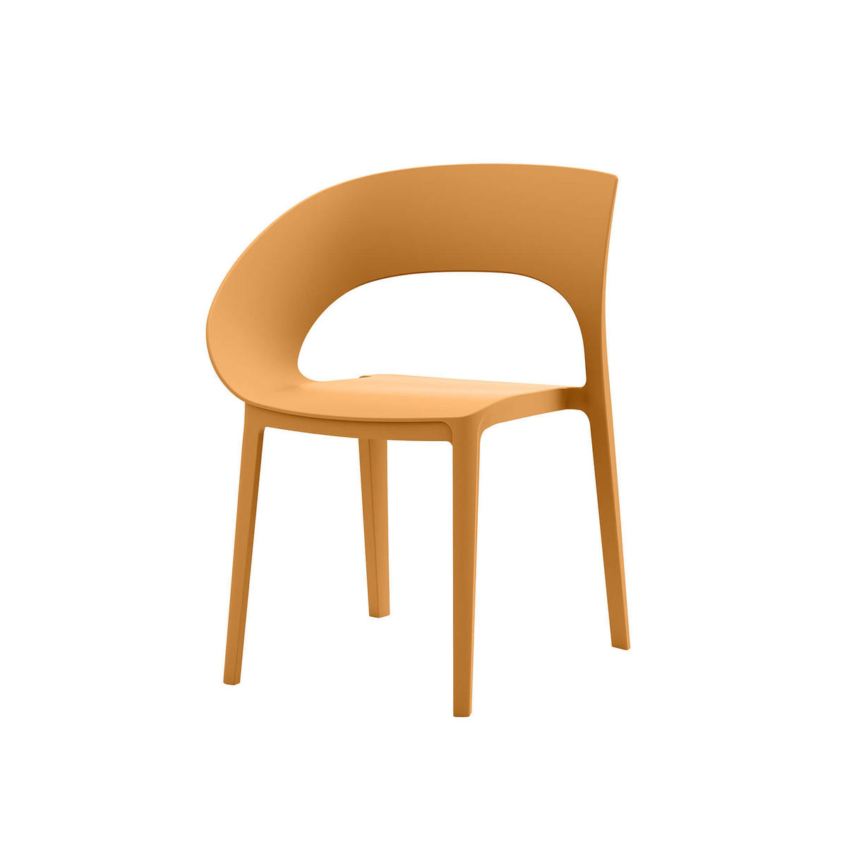 GARTENSTUHL Orange 54/60/82,5 cm 2er-Set - Orange, Kunststoff (54/82.5/60cm) - Mobili Rebecca