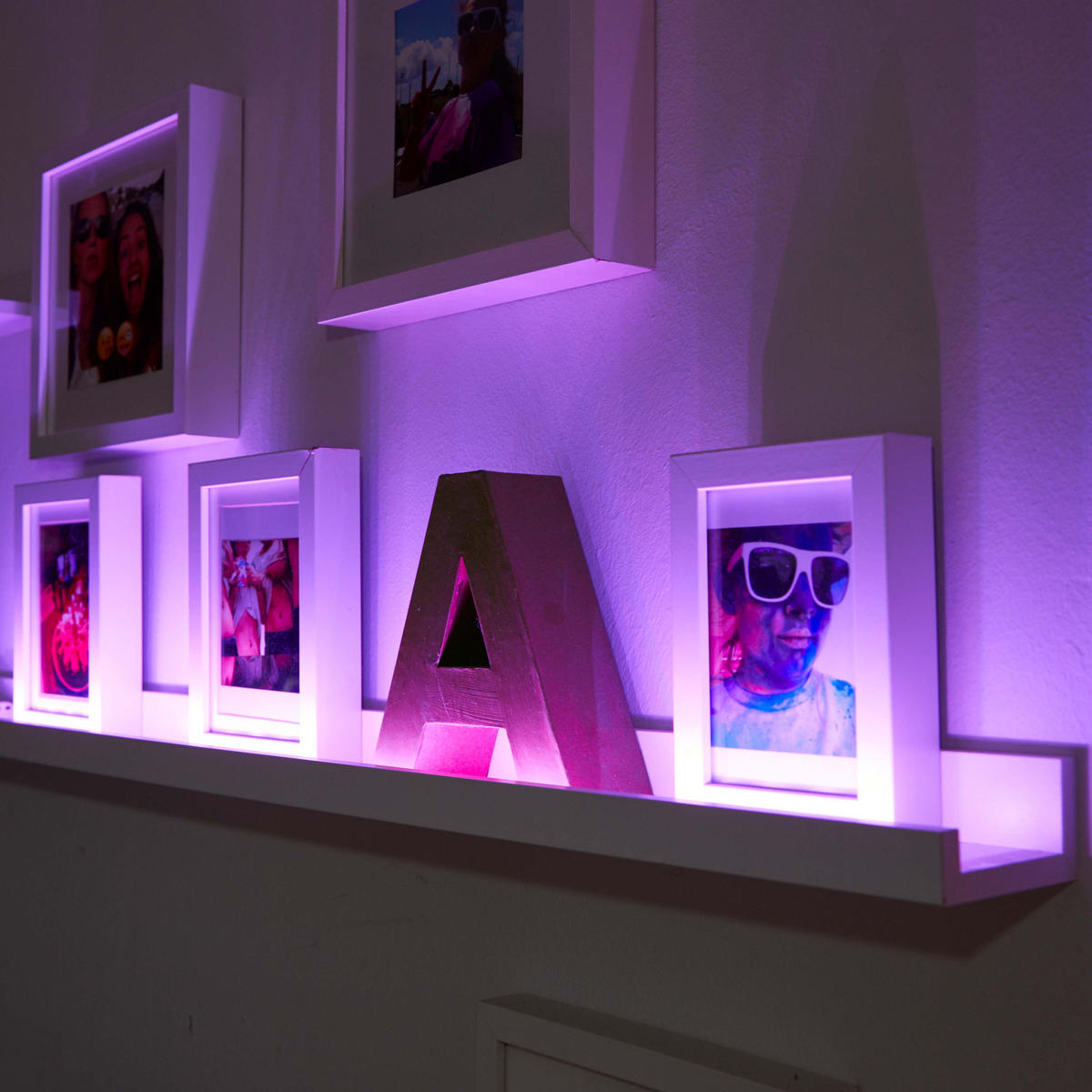 LED-STREIFEN - aufladbar mit Bewegungsmelder und Farbwechsel für Innenbereiche, 100cm - Weiß, Kunststoff (100cm) - Northpoint