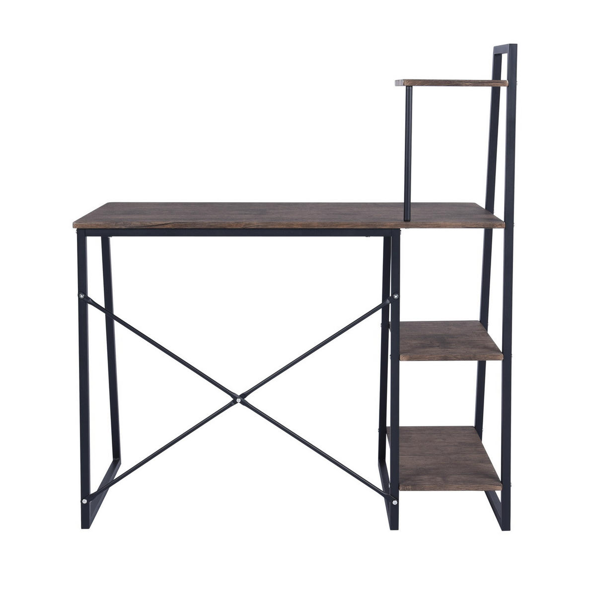 SCHREIBTISCH braun - Braun, Holzwerkstoff/Metall (50/117/75cm) - Urban Meuble