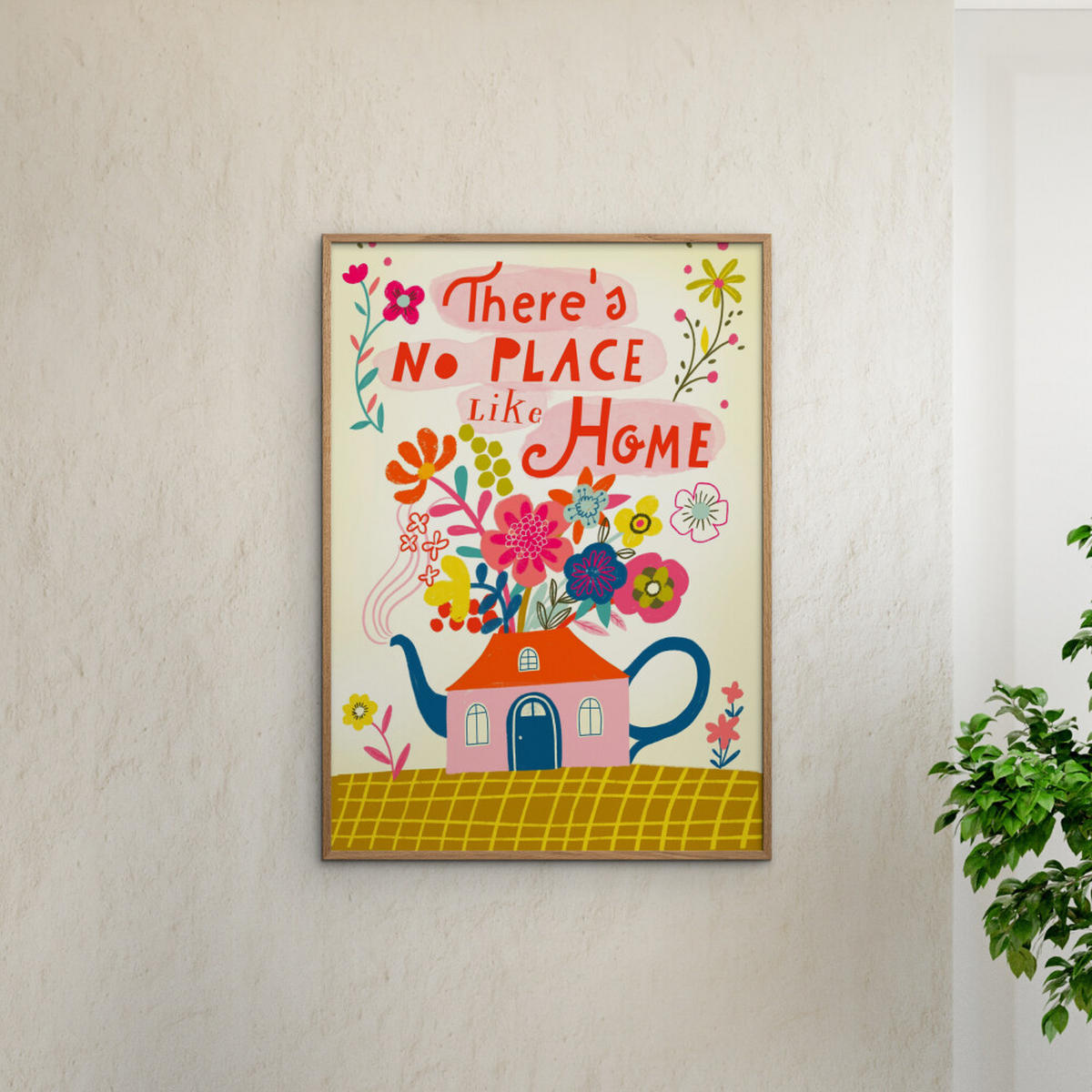 POSTER Affordable Art Prints x Uta Krogmann - No Place like Home - Multicolor, Papier (50/70/0.1cm) - Poster&Frame