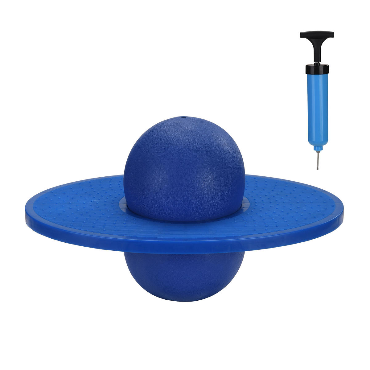 POGO Ball - Blau, Kunststoff (39/28cm) - Relaxdays