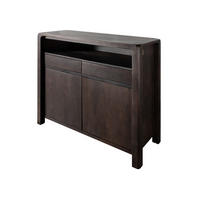 SIDEBOARD Akazie 120x45x100 tabak lackiert BUENO #4005 - Dunkelbraun, Holz (120/100/45cm) - Massivmoebel24