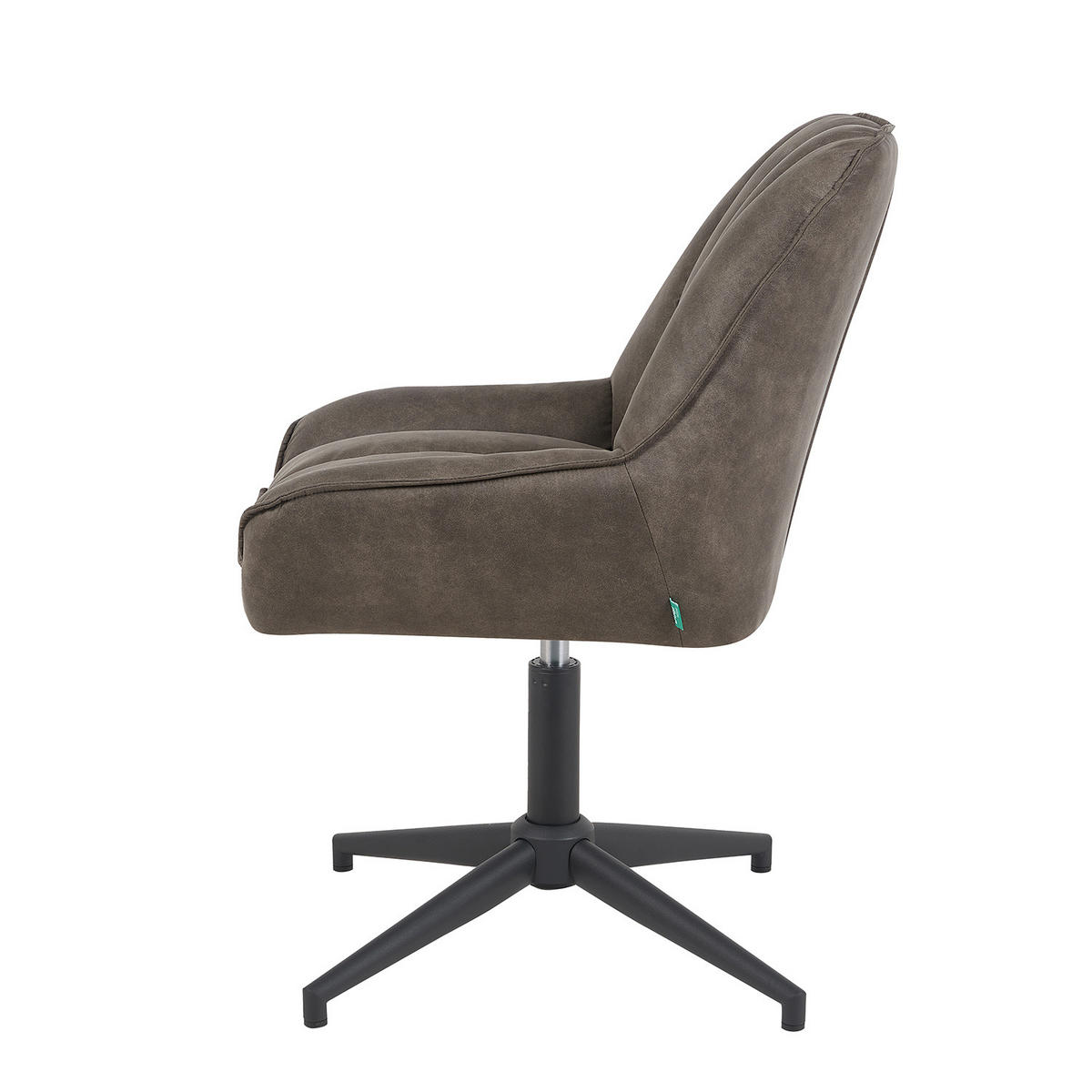 BÜROSTUHL Mika-Yara 2er-Set - Taupe/Schwarz, Textil/Metall (60/85/68cm) - DUBI Möbel