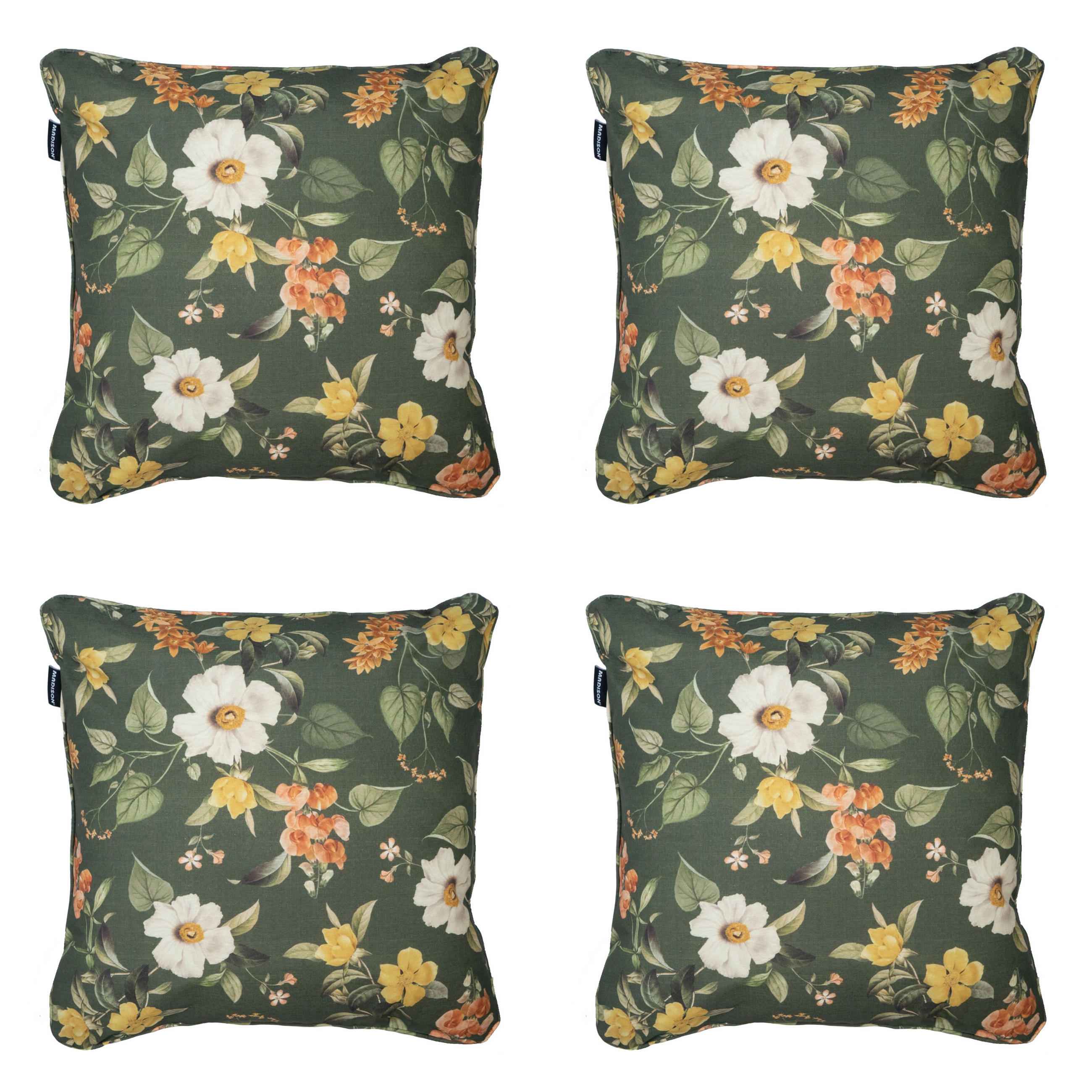 DEKORATIONSKISSEN Julliete - Mehrfarbig - 50/50/10 cm - 4er-Set - Multicolor, Textil (50/50cm) - Madison