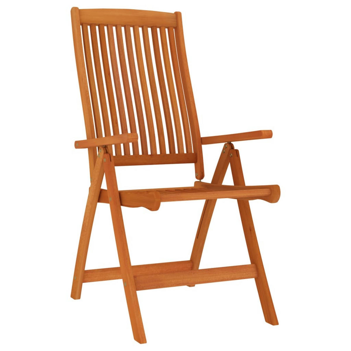 KLAPPBARE Gartenstühle 4er Set Massivholz Eukalyptus - Braun, Holz (58/112/71cm) - vidaXL