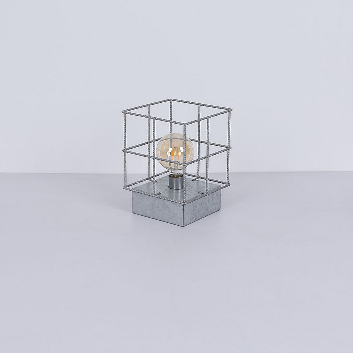 TISCHLEUCHTE MERRIL Silber Metall - Silberfarben, Metall (20/20/25cm) - Globo Lighting