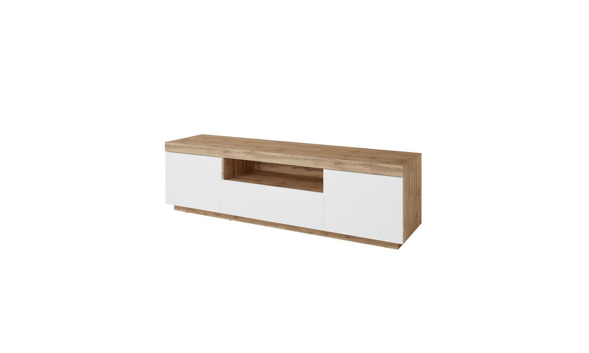 TV-SCHRANK YOSHI 170/42/49 cm Wotan Eiche / Weiß - Naturfarben, Holzwerkstoff (170/49/42cm) - Lookway
