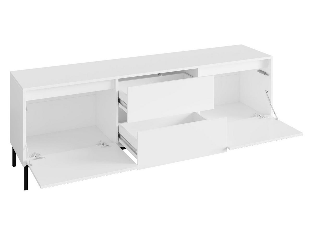 TV-ELEMENT Ozmi 2K2SZ - Schwarz, Holzwerkstoff/Metall (174/60/40cm) - MIRJAN24