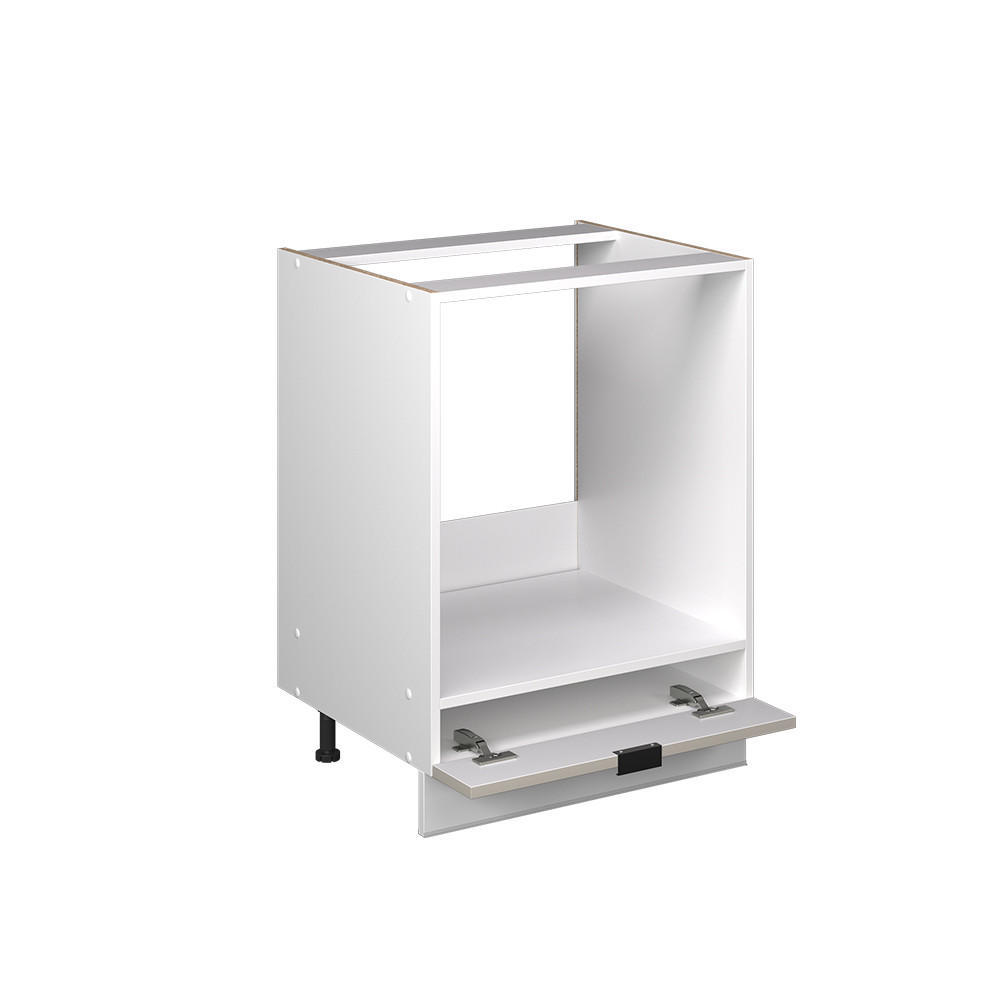 HERDUMBAUSCHRANK Fame-Line GrauBeige 60 cm ohne AP - Greige/Weiß, Holzwerkstoff (60/82/51.6cm) - Vicco