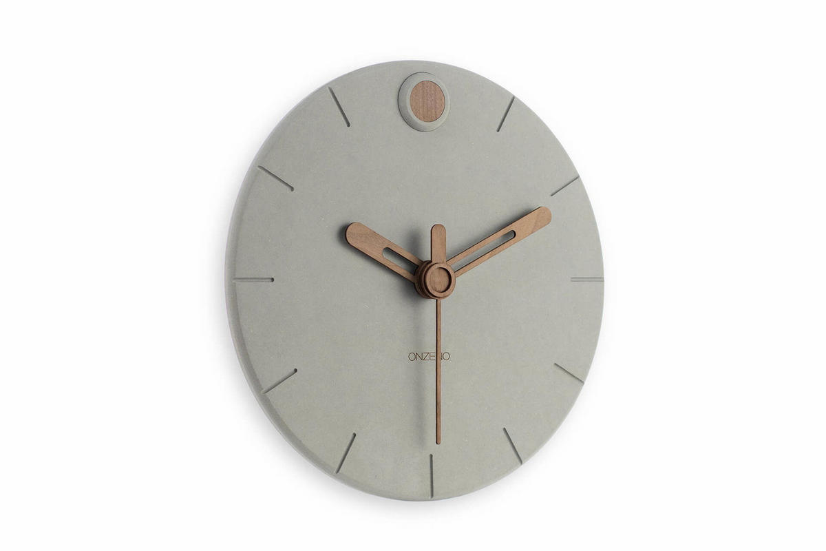 WANDUHR Design Grau 29/29 cm - Grau, Holzwerkstoff (0.62/29/1cm) - ONZENO