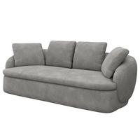 3-SITZER SOFA - Grau, Textil (217/74/102cm) - home24