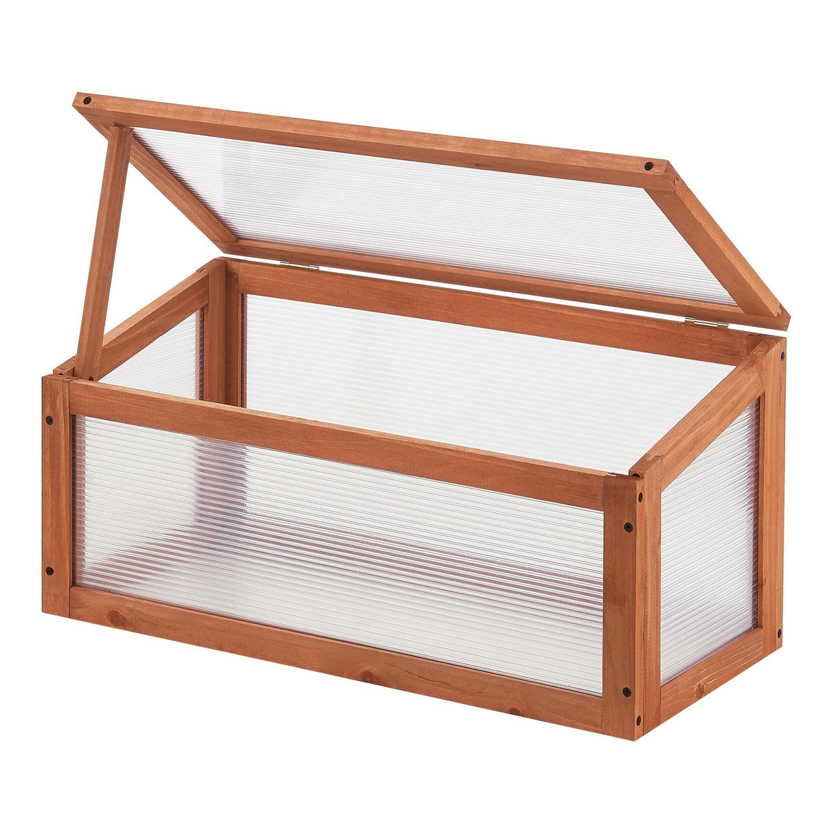 FRÜHBEET Laarbeek - Transparent/Kieferfarben, Kunststoff (60/30/30cm) - casa.pro