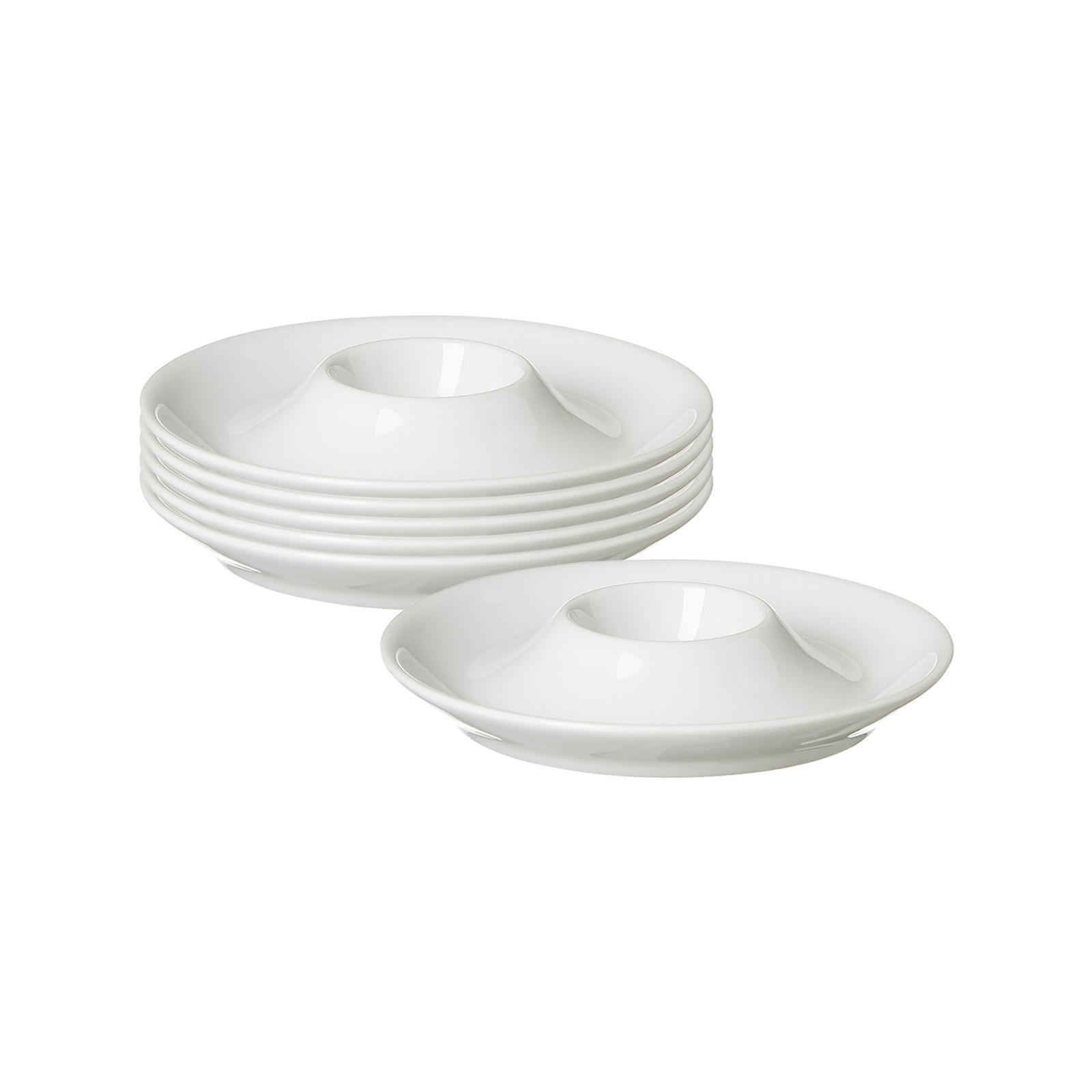 EIERTELLER Bianco weiß ø 13 cm 6er Set - Weiß, Keramik (13/2/13cm) - Ritzenhoff Breker