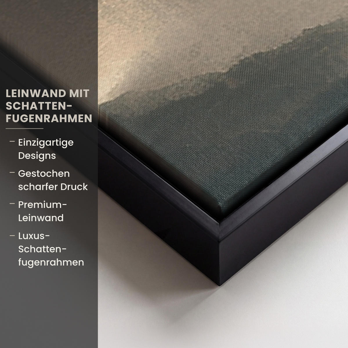 LEINWAND Bilder mit Rahmen - Landschaft - Japandi - Vogel - 140x90 - Beige, Textil (140/90cm) - MuchoWow