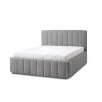 POLSTERBETT Calma Grande 160x200 in Siena Gray - Grau, Holz (160/200cm) - Letti Moderni