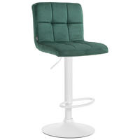 BARHOCKER Samt grün - Weiß/Grün, Textil/Metall (46/94/47cm) - CLP