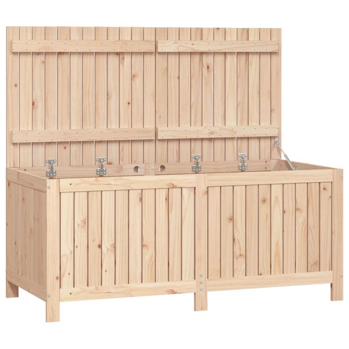 GARTENTRUHE 147x68x64 cm Massivholz Kiefer - Kieferfarben, Holz (147/64/68cm) - furnicato