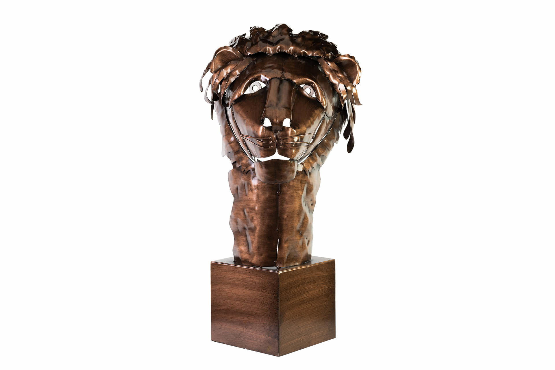 METALLSKULPTUR Braun 63/40 cm - Braun, Metall (2.3/40/35cm) - KUNSTLOFT