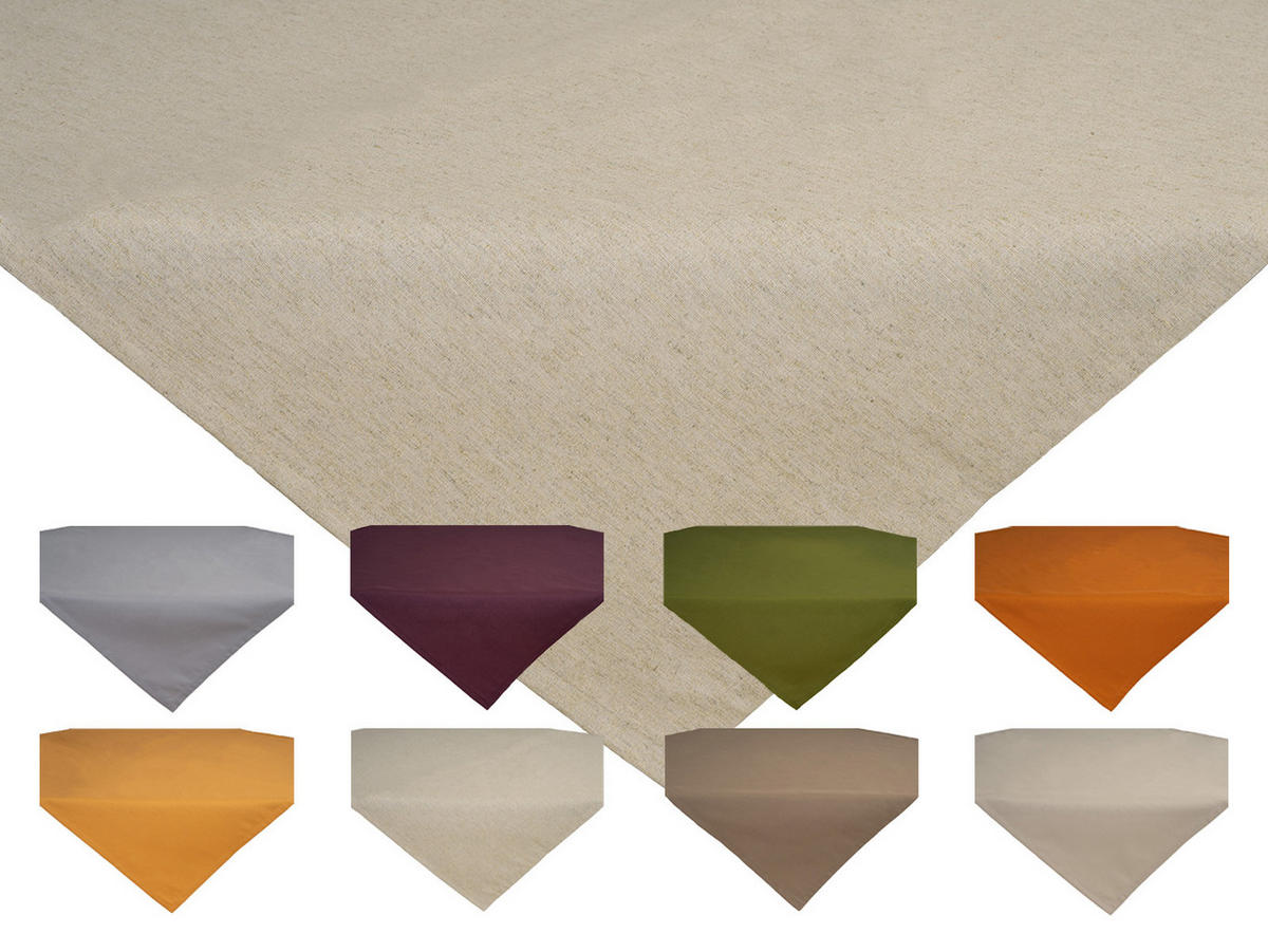 MITTELDECKE Wunschton melange-beige 80/80 cm - Beige, Textil (80/80cm) - beties Heimtextil