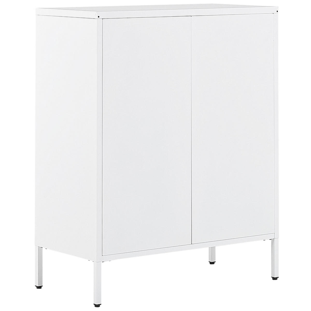 KOMMODE weiß 4 Schubladen Matana - Weiß, Metall (80/102/40cm) - Beliani