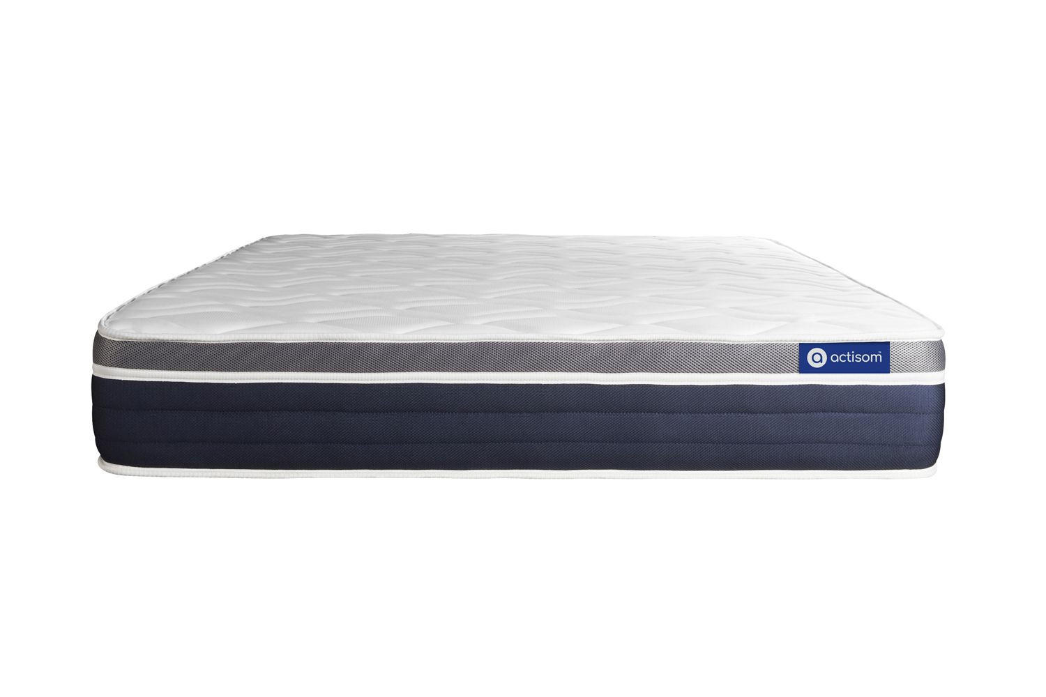 MATRATZE Actiflex confort Taschenfederkern und Memory-Schaum 160 x 200 cm h2 - Weiß, Textil (160/200cm) - ACTISOM