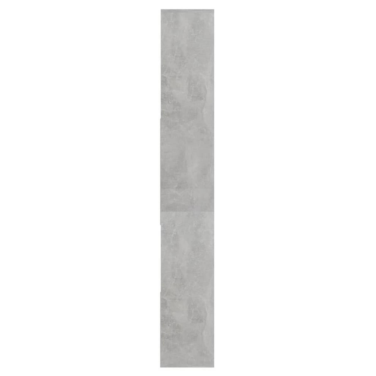 BÜCHERREGAL 67/24/161 cm aus Holzwerkstoff Betongrau - Hellgrau, Holz (67/161/24cm) - vidaXL