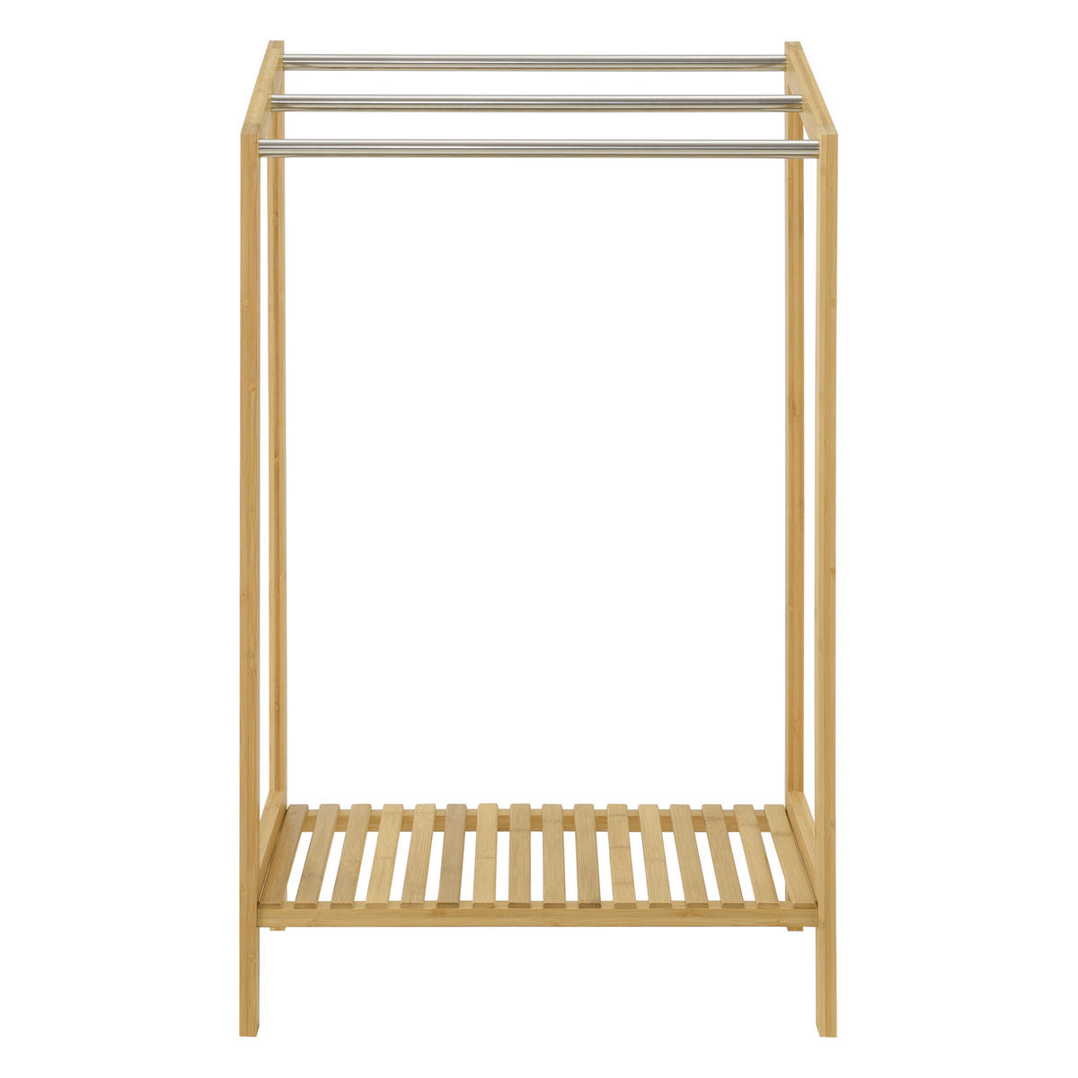 HANDTUCHSTÄNDER Kautokeino - Naturfarben, Holz (51/85/31cm) - [en.casa]