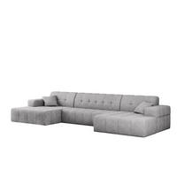 ECKSOFA U-form NIMES Stoff Perfect Harmony Grau - Grau, Holz/Kunststoff (168/350cm) - Kaiser Möbel