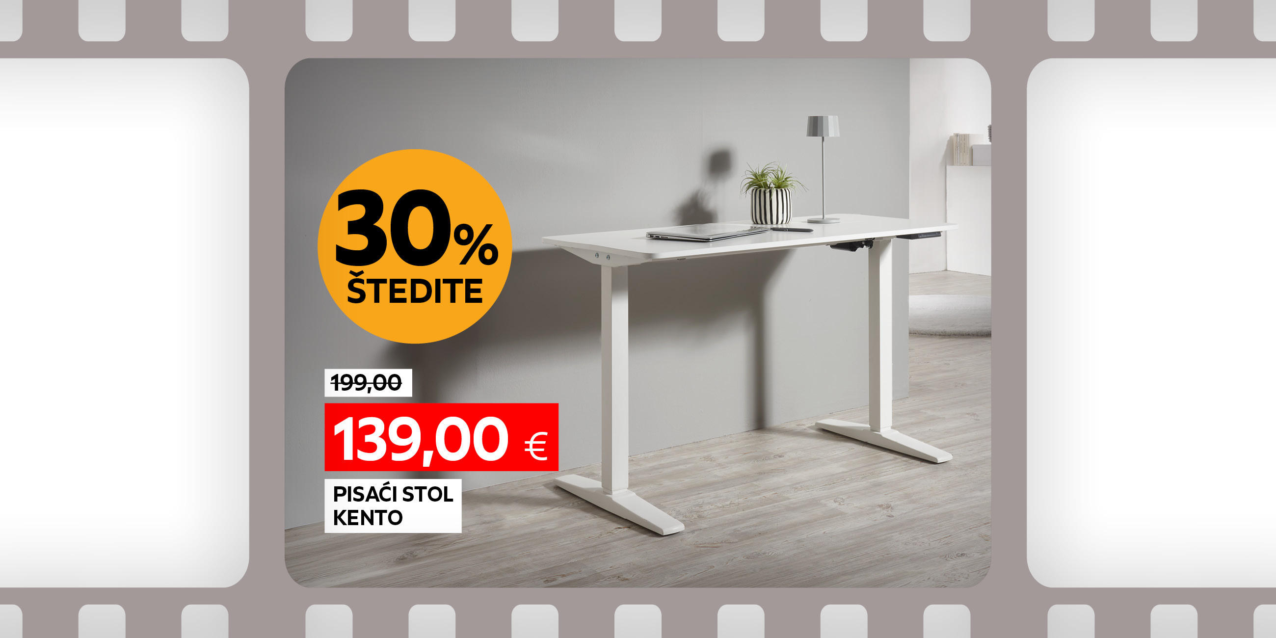 pisaći stol Kento umjesto 199,00 € nova cijena 139,00 € štedite 30%