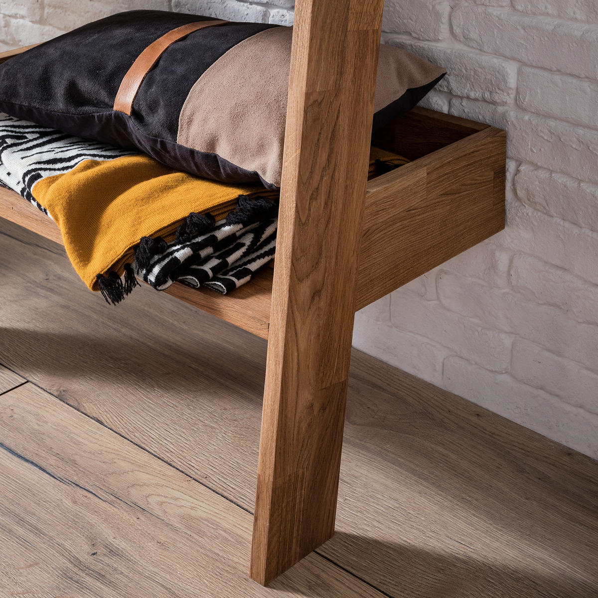 REGAL - Massivholz - Eichefarben, Holz (64/180/40cm) - home24