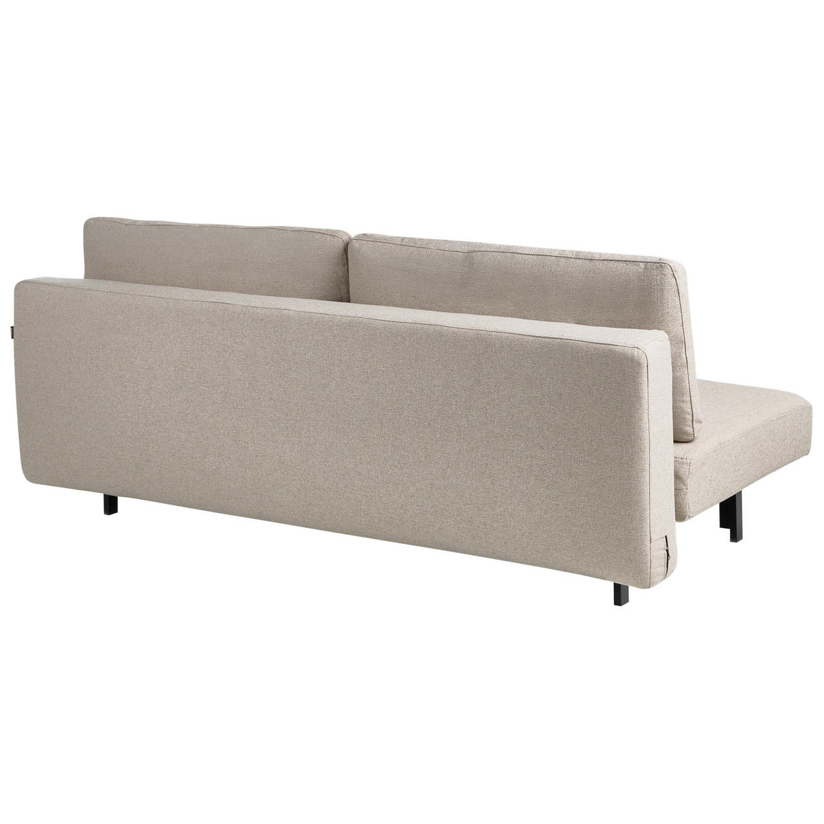 SCHLAFSOFA 3-Sitzer Stoff Beige Roykka - Beige, Textil (201/84/94cm) - Beliani