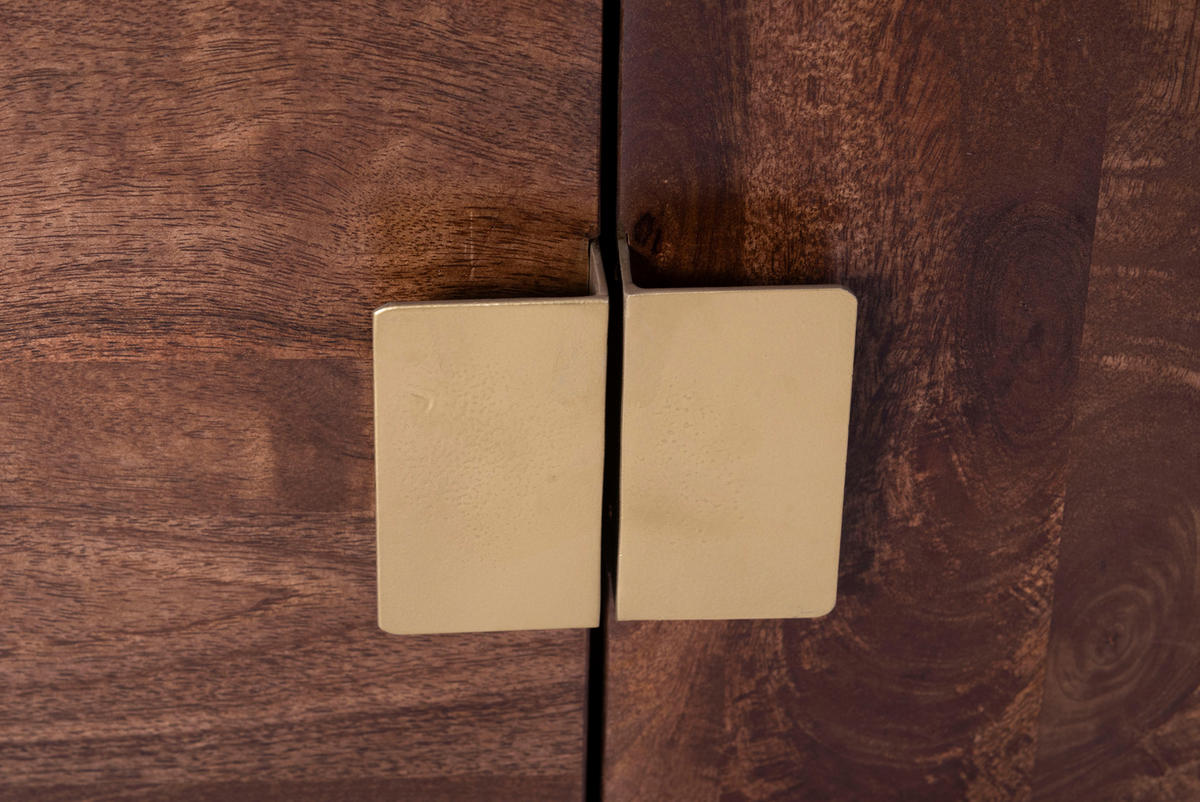 TV-SCHRANK Ralf Mangoholz Braun 50x40x145cm - Braun, Holz (40/50/145cm) - DELUKE