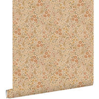 TAPETE Blumen 50 x 900 cm - Gelb, Papier (50/0.1cm) - ESTAhome