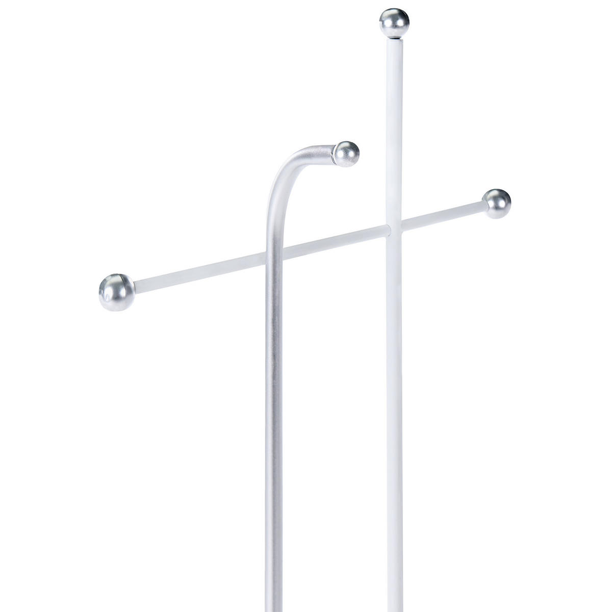 VĚŠÁK NA OBLEČENÍ Stříbrný Odhill - stříbrná, kov (46/162/26cm) - Beliani