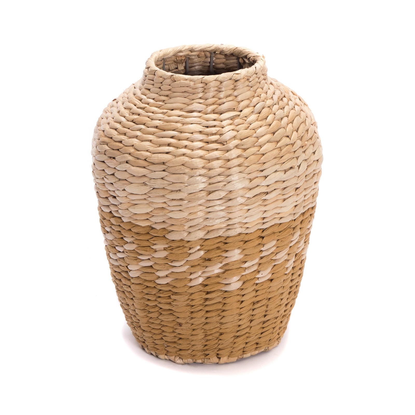 VASE Kairo 32 cm, geflochtenes Stroh natur-gelb - Naturfarben, Naturmaterialien (32cm) - CREEDWOOD