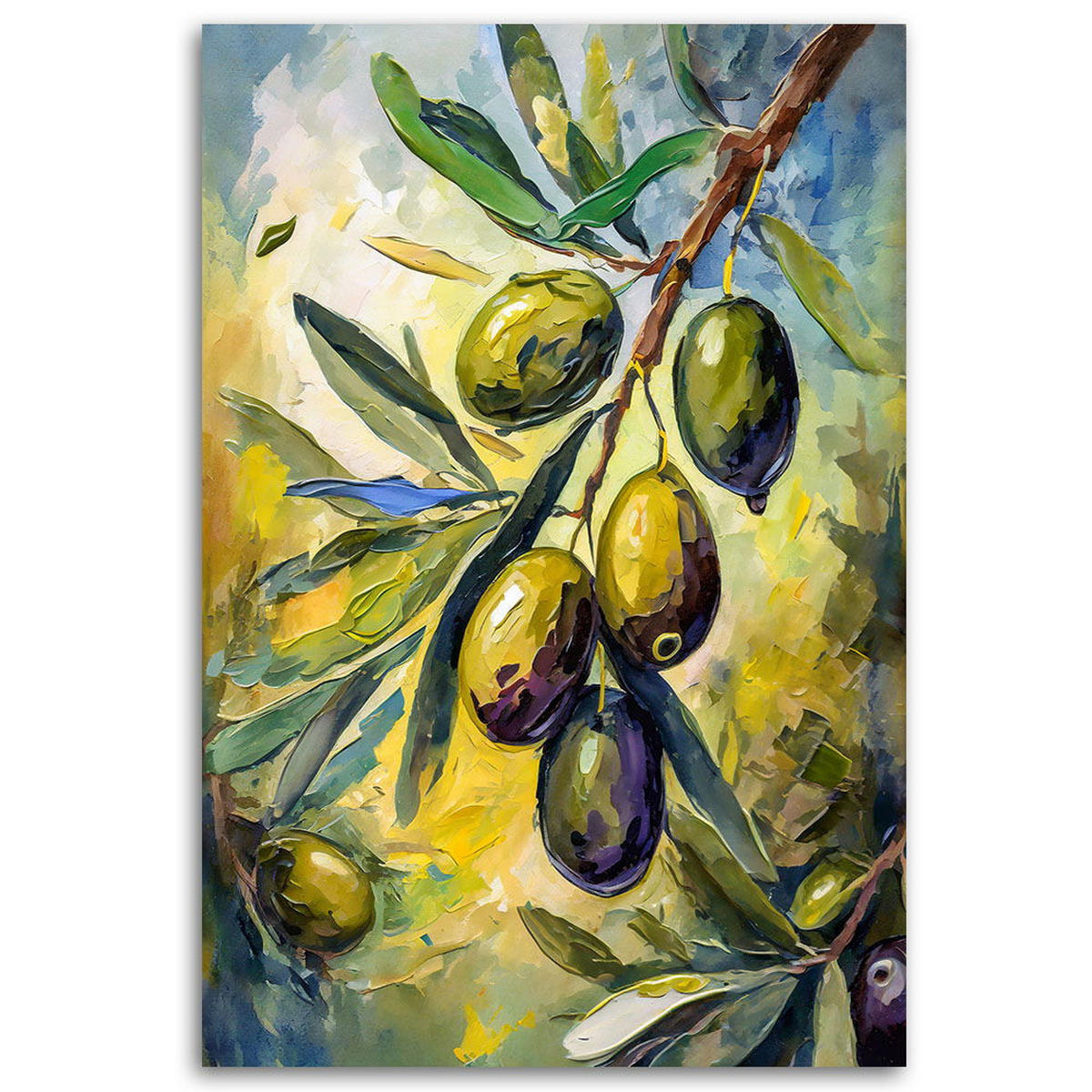 KUNSTDRUCK Grün 80/120 cm - Grün, Textil (80/120cm) - KUNSTLOFT