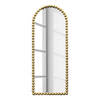 SPIEGEL - halbrund - Metall - Gold - Goldfarben, Metall (75/185/5cm) - home24