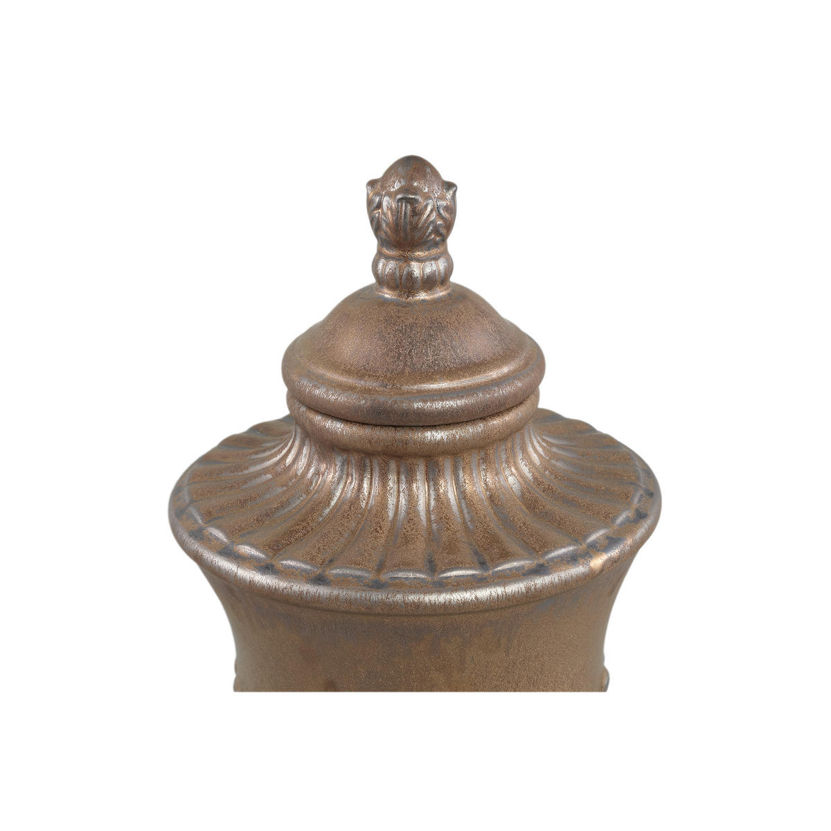 SKULPTUR Kristifor Braun 25.5/25.5/42.5cm - Braun, Keramik (25.5/42.5/25.5cm) - PTMD Collection