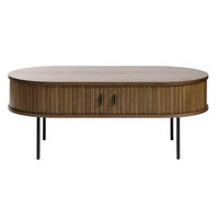 COUCHTISCH Gativel Räuchereiche 120/60 cm - Alteiche/Schwarz, Holzwerkstoff/Kunststoff (60/120/45cm) - Selsey