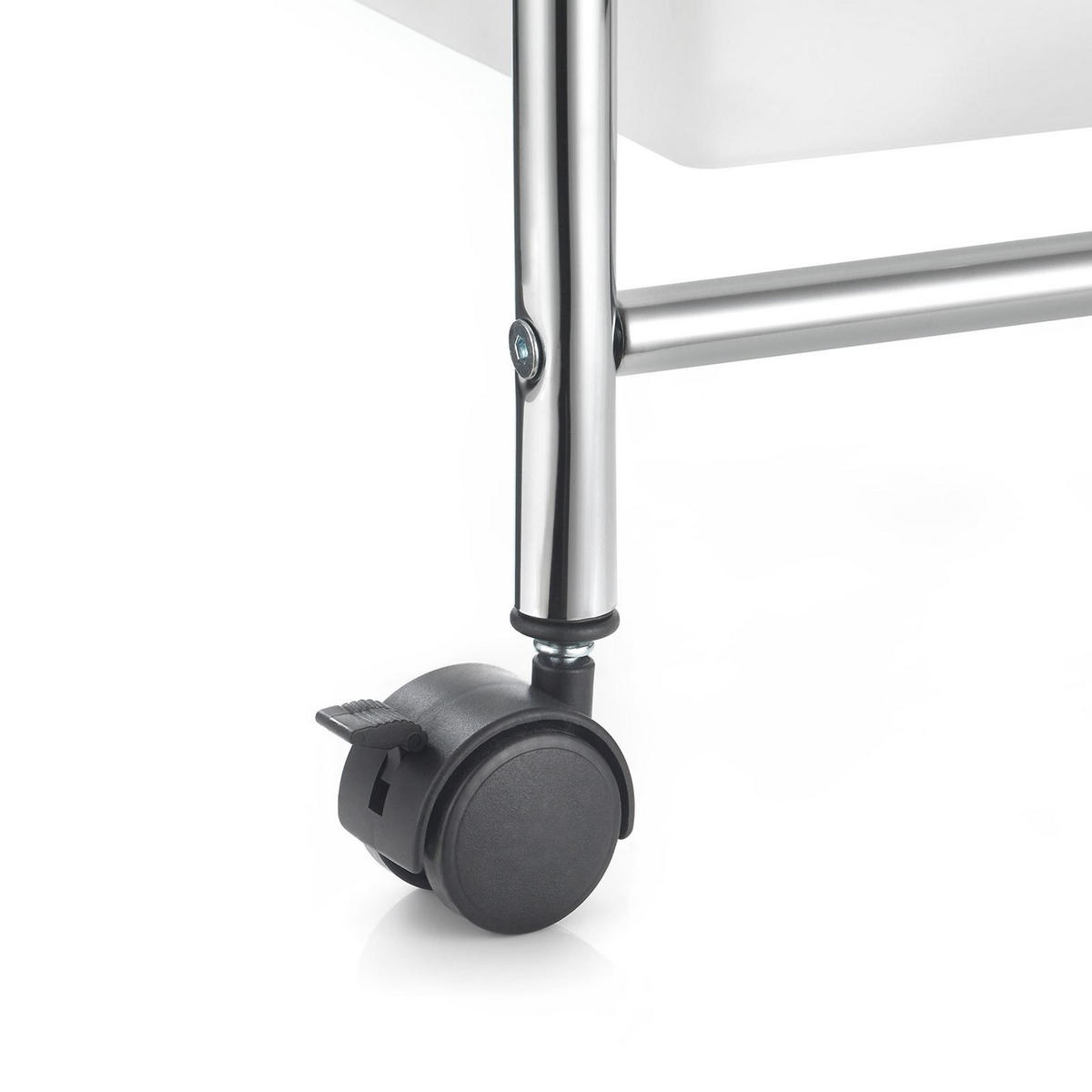 BADROLLWAGEN MARITA weiß - Weiß, Kunststoff/Metall (63/97/39cm) - IDIMEX